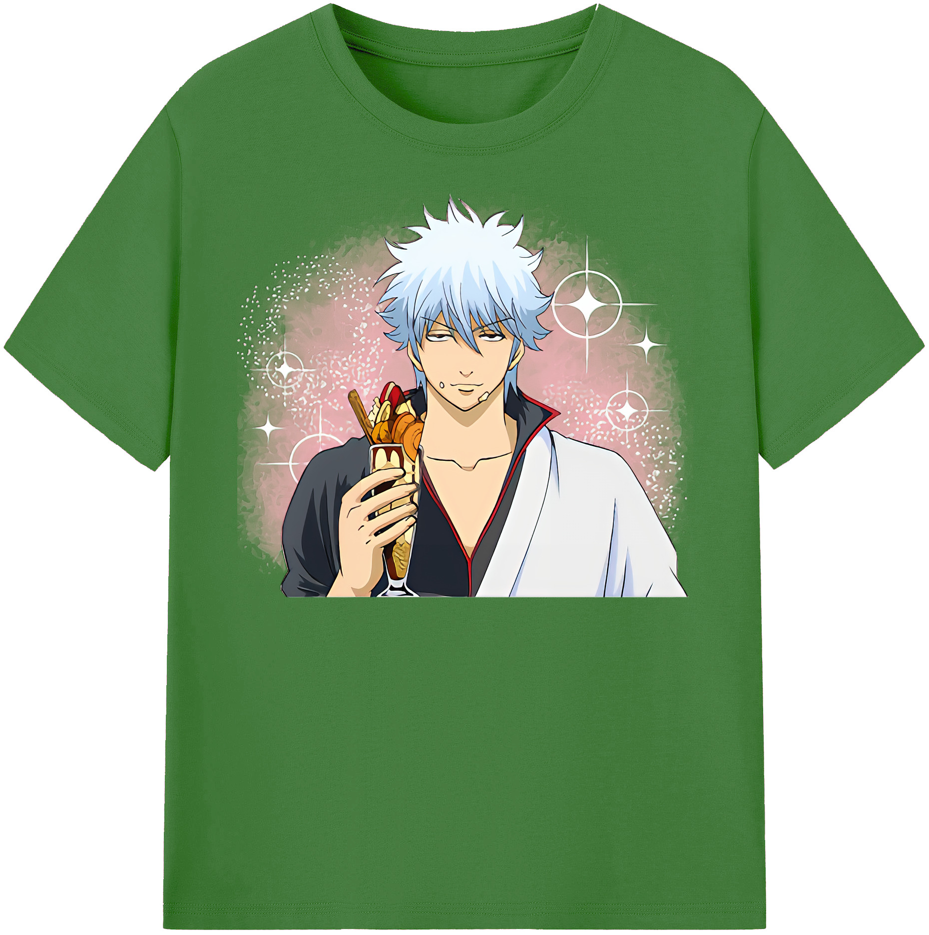 （画像用） ぎんたま 坂田銀時（さかたぎんとき） 神楽 志村新八（しむら しんぱち） GINTAMA Sakata Gintoki Kagura Shimura Shinpachi レディースカジュアルプリントTシャツ（綿100％）